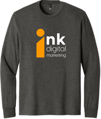 District Perfect Triblend LS Tee- Heather Charcoal