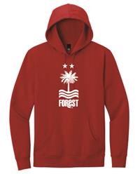 Fan Fleece Hoodie- Red