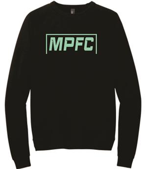 Fleece Crewneck Sweatshirt- Black Image